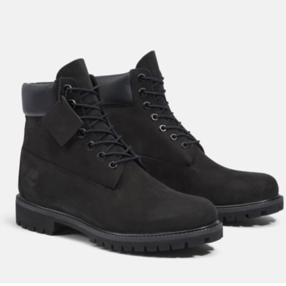 MEN'S Black TIMBERLAND® PREMIUM 6-INCH WATERPROOF BOOTS size 12 *** Never worn